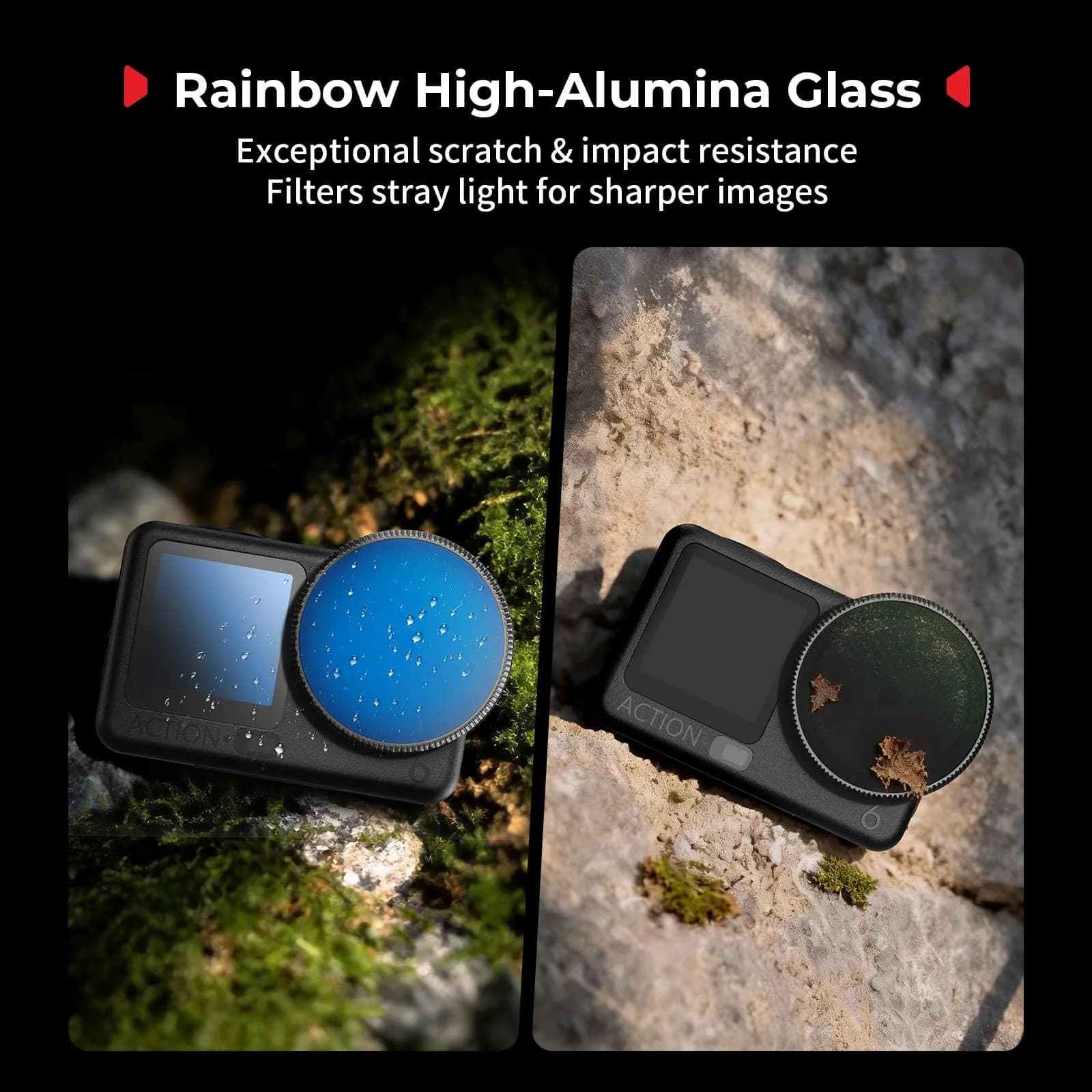 SmallRig ND Filter Kit for DJI Osmo Action 6, CPL ND8 ND16 ND32 Filters & Lens Cover | 43.86mm HD Optical Glass - view 6