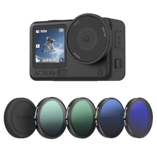 SmallRig ND Filter Kit for DJI Osmo Action 6, CPL ND8 ND16 ND32 Filters & Lens Cover | 43.86mm HD Optical Glass thumbnail 1