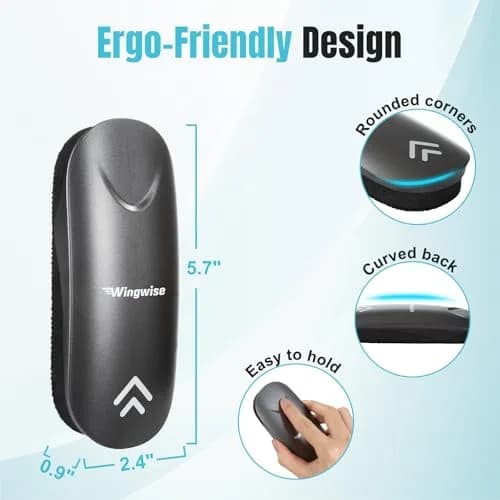 Wingwise Dry Erase Eraser 2-Pack | Magnetic Glass Whiteboard Accessory with Comfortable Grip thumbnail 5