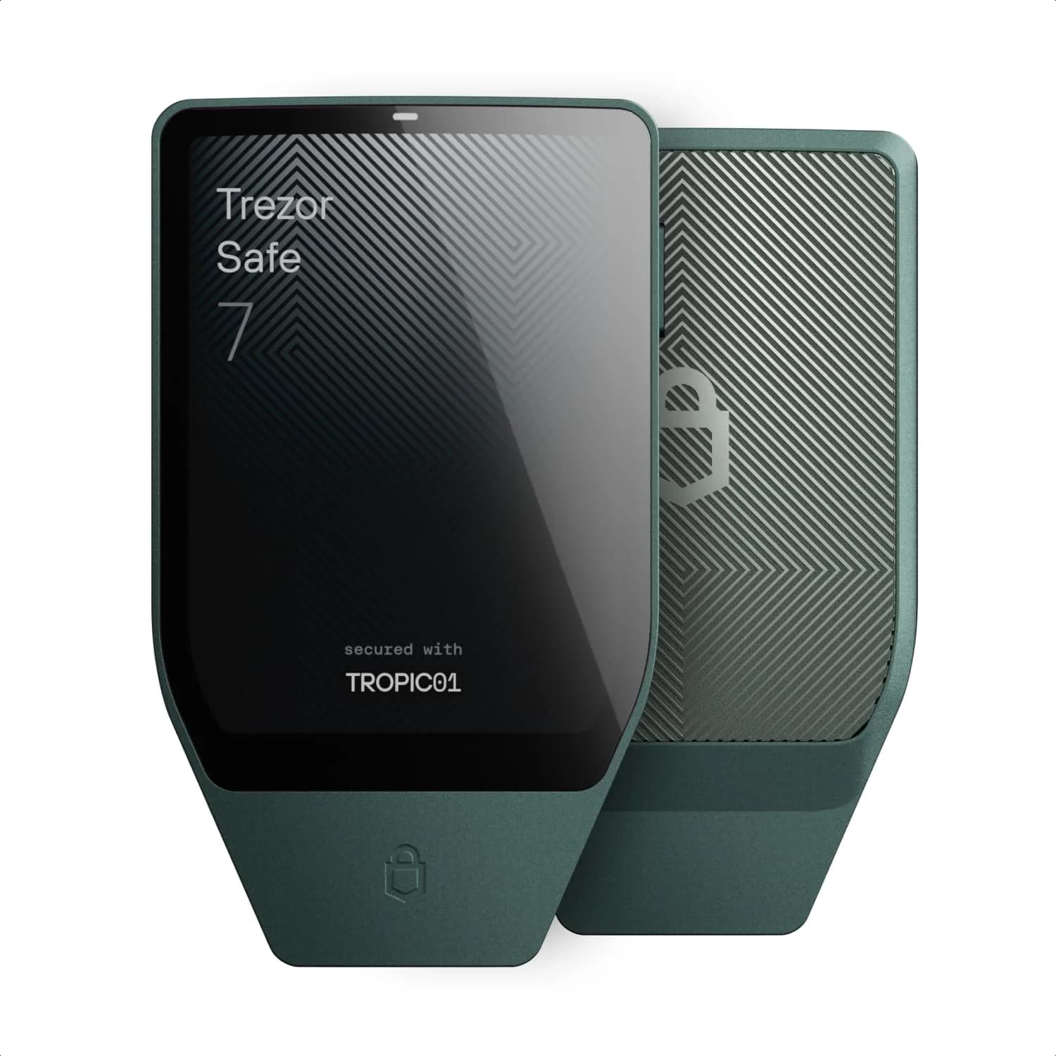Trezor Safe 7 Crypto Hardware Wallet with Bluetooth | Quantum-Ready Security & Wireless Control — Obsidian Green