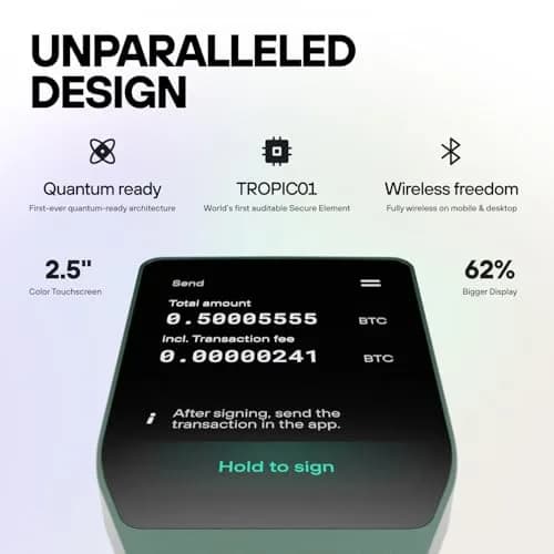 Trezor Safe 7 Crypto Hardware Wallet with Bluetooth | Quantum-Ready Security & Wireless Control thumbnail 2