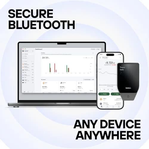 Trezor Safe 7 Crypto Hardware Wallet with Bluetooth | Quantum-Ready Security & Wireless Control thumbnail 3