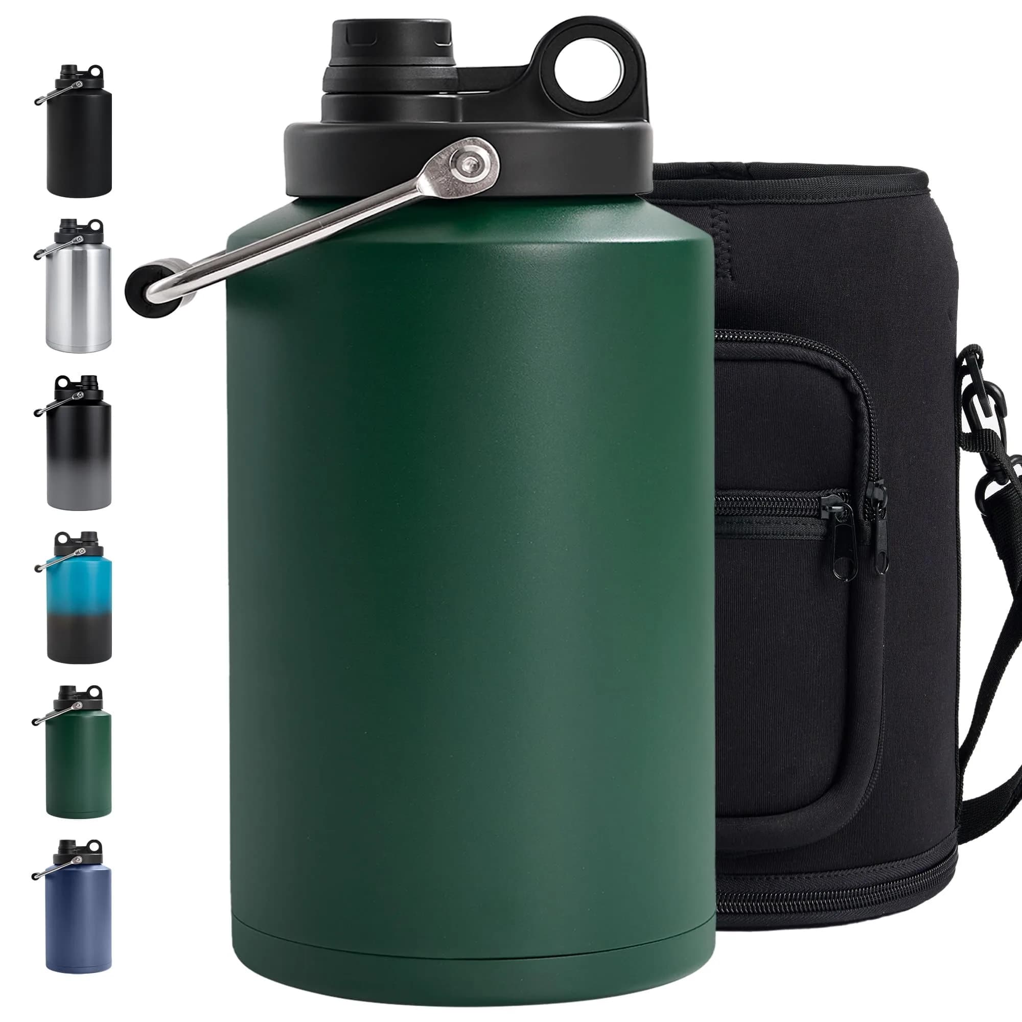 Kerilyn Gallon Insulated Water Jug 3785ml (128oz) with Bag | Keeps Cold 48 Hours, Hot 24 Hours - main product image