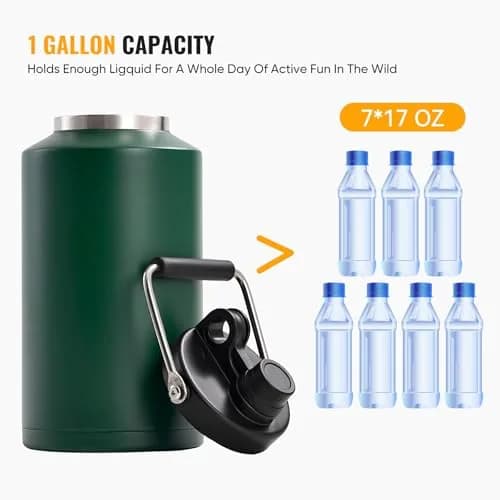 Kerilyn Gallon Insulated Water Jug 3785ml (128oz) with Bag | Keeps Cold 48 Hours, Hot 24 Hours thumbnail 5