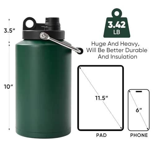 Kerilyn Gallon Insulated Water Jug 3785ml (128oz) with Bag | Keeps Cold 48 Hours, Hot 24 Hours thumbnail 3