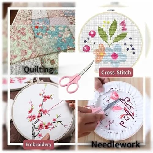 DleDan Small Embroidery Curved Scissors 12CM | Sharp Tip for Needlework & Crafts thumbnail 5