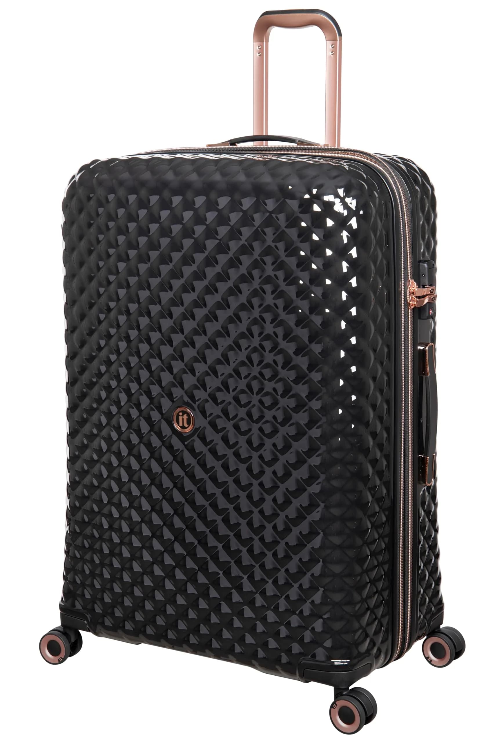 it luggage Glitzy 31" Hardside Suitcase with 8 Spinner Wheels | Impact-Resistant, Expandable, Glamorous (110c)