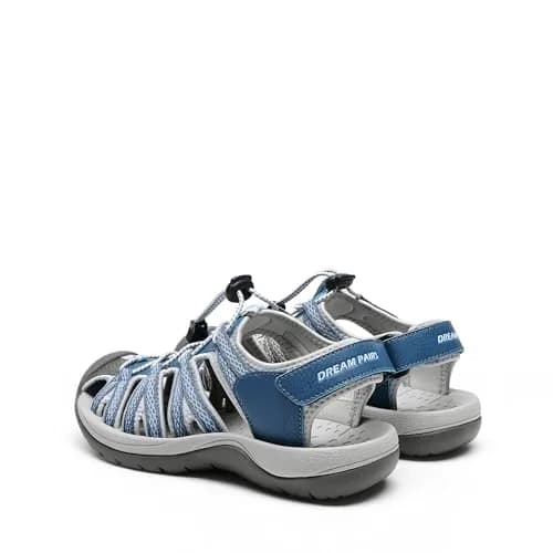 DREAM PAIRS Women's Closed Toe Sport Athletic Sandals 24 cm (9 US) Navy | Comfortable Fisherman Style thumbnail 6