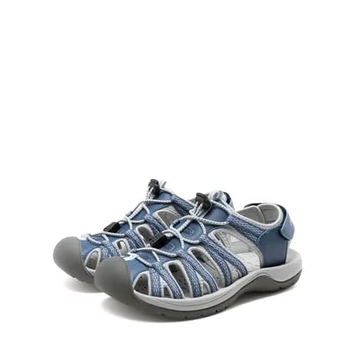 DREAM PAIRS Women's Closed Toe Sport Athletic Sandals 24 cm (9 US) Navy | Comfortable Fisherman Style thumbnail 7