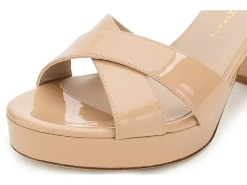 Stuart Weitzman Womens Dayna Platform 80 Adobe 8 Medium | Stylish 80mm Block Heel Sandal thumbnail 8