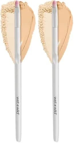 wet n wild Precision Blending Eyeshadow Brush (Pack of 2) | Soft Synthetic Fibers for Eye Definition thumbnail 1