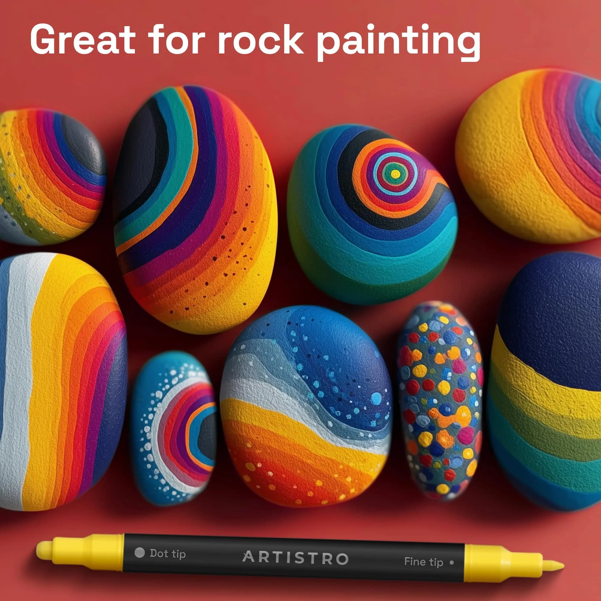 ARTISTRO 240 Dual-Tip Acrylic Paint Markers | Assorted Colors Value Pack - view 9