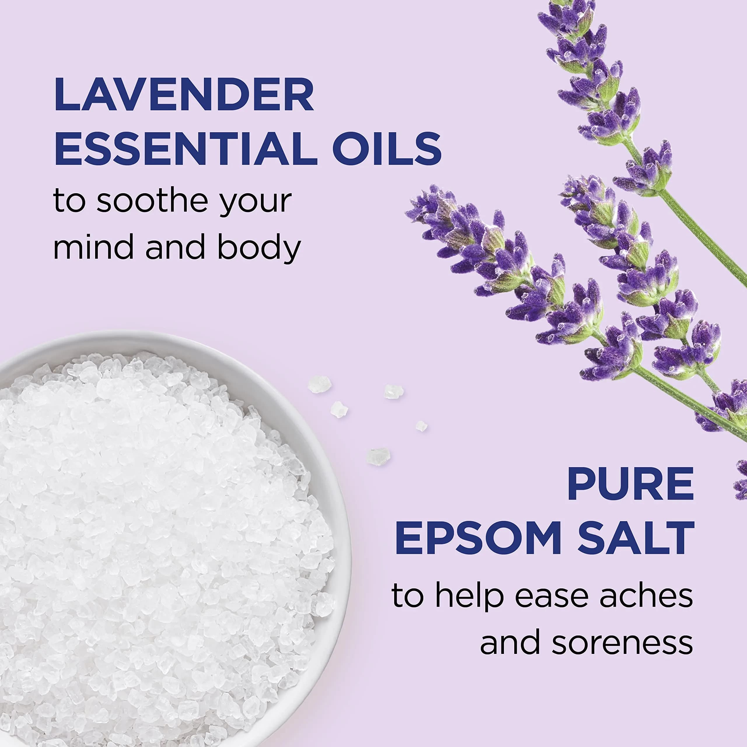 Dr Teal's Soothe & Sleep Lavender Epsom Salt Soak, 48 oz (Pack of 4) - view 3