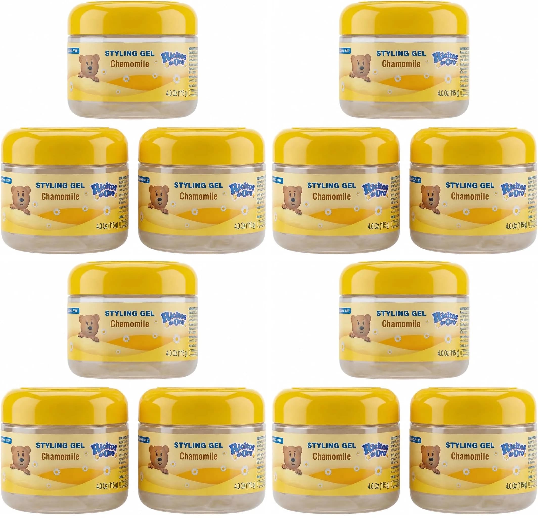 Ricitos de Oro Chamomile Hair Gel 4.05 Oz | Preserves Natural Color, Gentle Daily Use — 4 Fl Oz