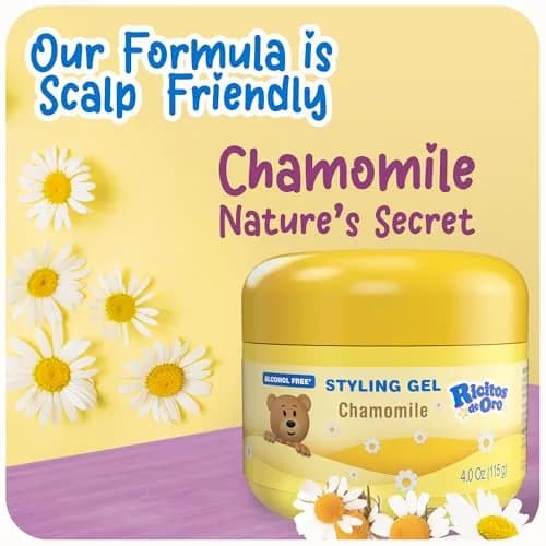 Ricitos de Oro Chamomile Hair Gel 4.05 Oz | Preserves Natural Color, Gentle Daily Use thumbnail 4