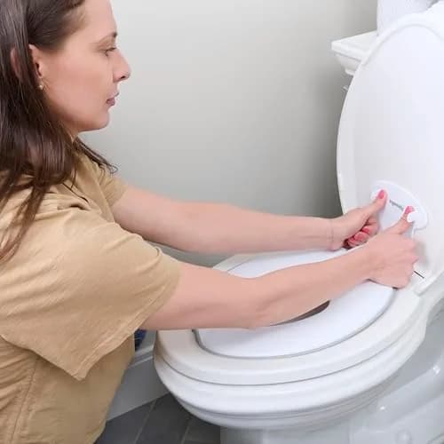 Ingenuity Flip & Sit Potty Seat (White) — 4 Pack | Attaches to Adult Toilet Seat thumbnail 6