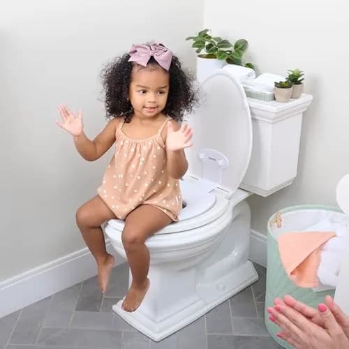Ingenuity Flip & Sit Potty Seat (White) — 4 Pack | Attaches to Adult Toilet Seat thumbnail 7