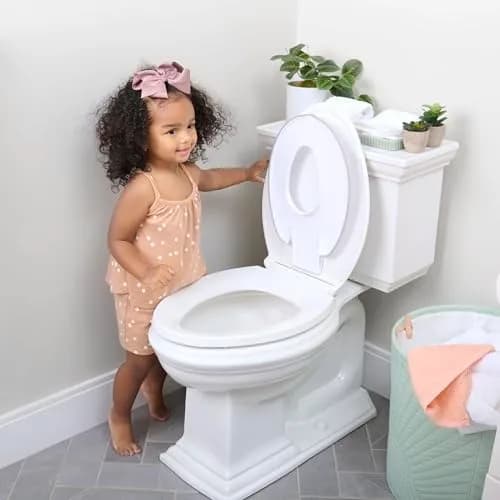 Ingenuity Flip & Sit Potty Seat (White) — 4 Pack | Attaches to Adult Toilet Seat thumbnail 8