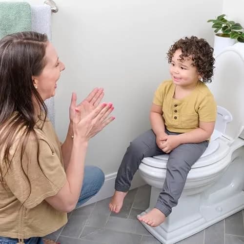 Ingenuity Flip & Sit Potty Seat (White) — 4 Pack | Attaches to Adult Toilet Seat thumbnail 9
