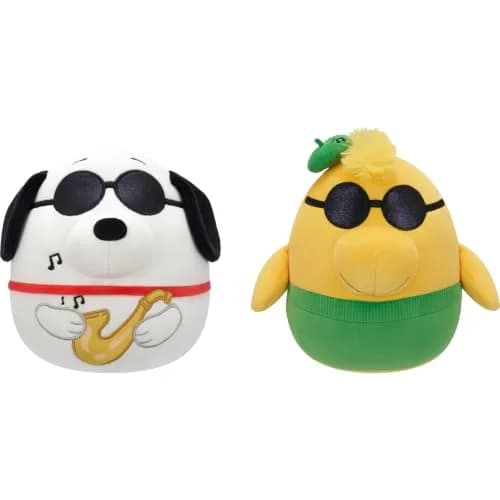 Squishmallows Peanuts 8in Snoopy & Woodstock Jazz Plush 2-Pack | Ultrasoft Official Licensed Toy (8in) thumbnail 1