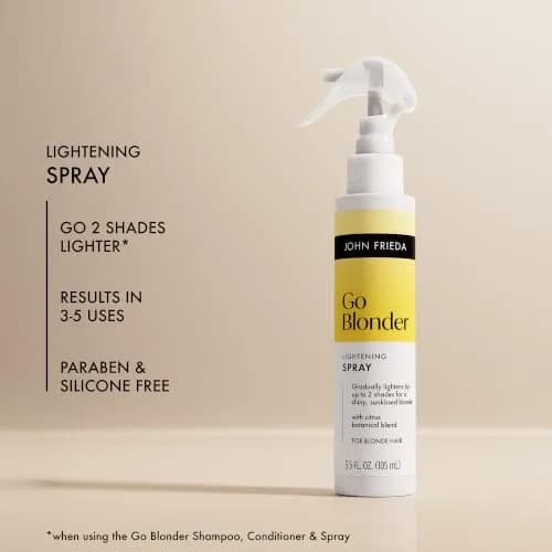 John Frieda Go Blonder Gradual Hair Lightening Spray 103.5ml (3.5 fl oz) | Heat-Activated for Sun-Kissed Blonde thumbnail 4