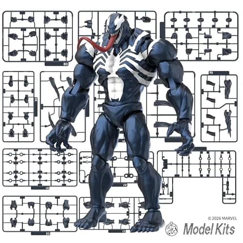 BLOKEES Champion Class - Marvel Rivals Venom Model Kit 6 Inch | 90 Points Articulation, No Tools, Ages 14+ thumbnail 6