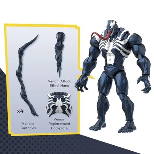 BLOKEES Champion Class - Marvel Rivals Venom Model Kit 6 Inch | 90 Points Articulation, No Tools, Ages 14+ thumbnail 9