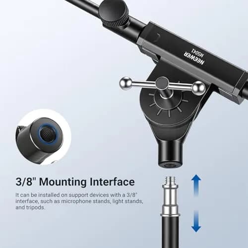 NEEWER Microphone Boom Arm for Mic Stand, Aluminum Compact Portable, MS041 | Adjustable Telescopic Support thumbnail 5