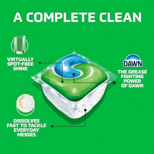Cascade Complete Dishwasher Detergent Pods Fresh Scent Value Pack, 100 Count (2.27 kg) | Powerful Cleaning for Sparkling Dishes - view 2