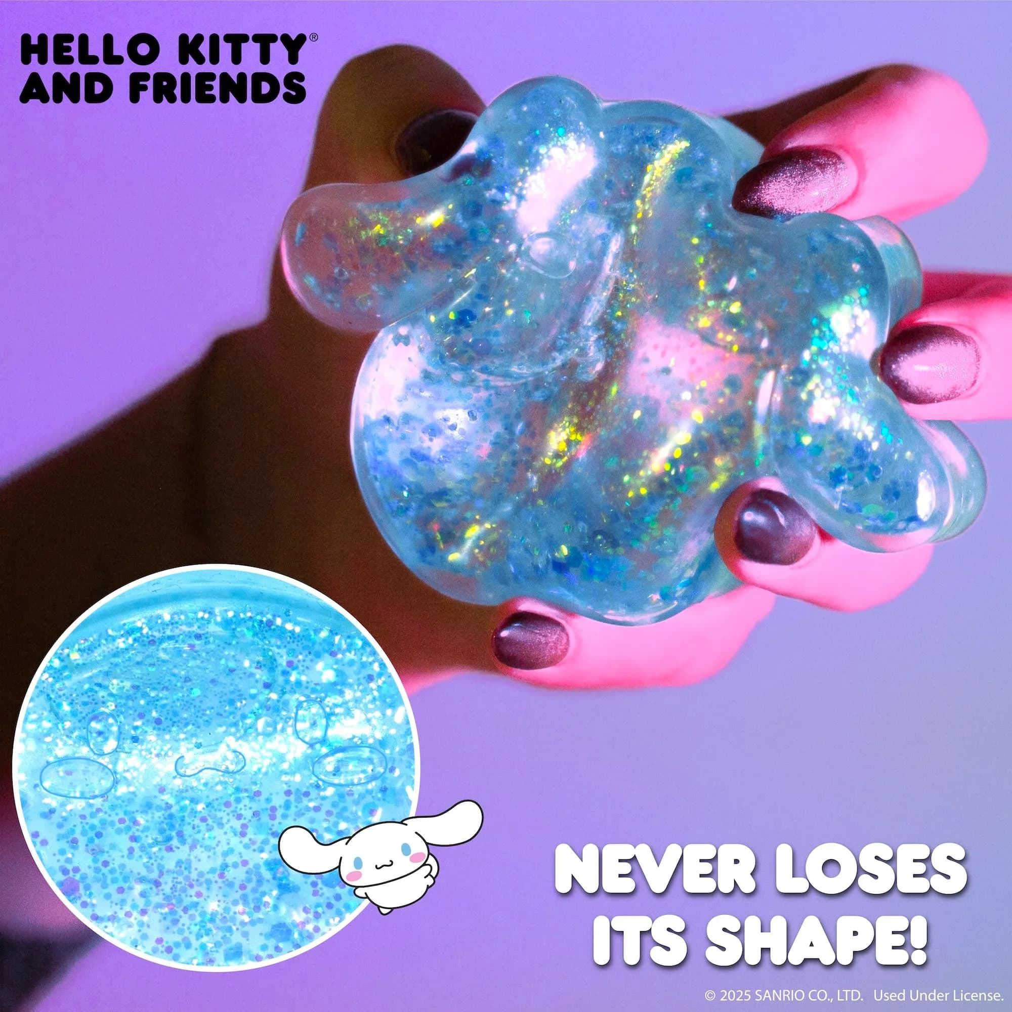 Horizon Group USA Hello Kitty® and Friends SLIMYGLOOP Gelli Gels Cinnamoroll™ Slow Rising Sensory Squeeze Toy (Blue, 1 pc) - view 3