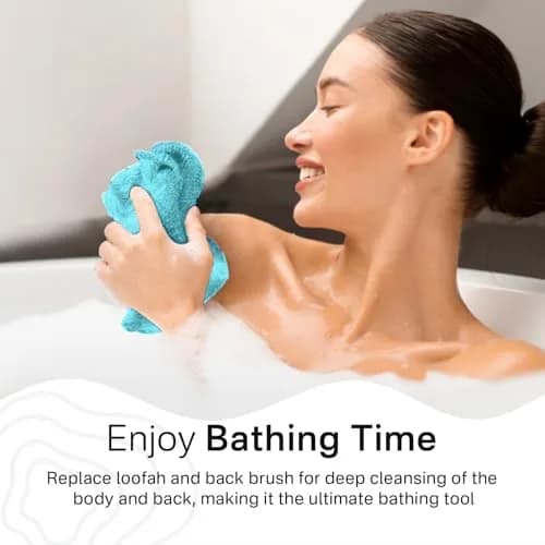 Yiclick Exfoliating Washcloth Towel Set 3 Pieces | Korean Body Scrubber for Shower Bath thumbnail 4