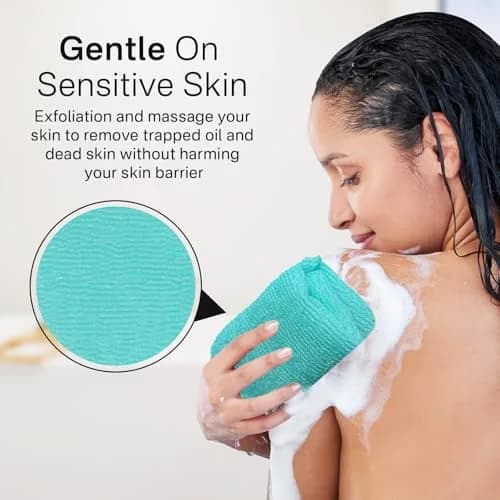 Yiclick Exfoliating Washcloth Towel Set 3 Pieces | Korean Body Scrubber for Shower Bath thumbnail 5