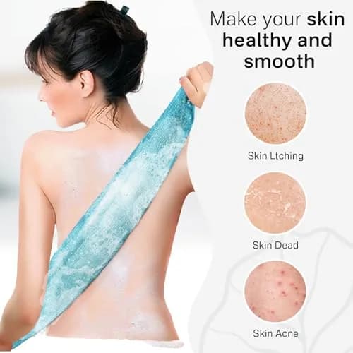 Yiclick Exfoliating Washcloth Towel Set 3 Pieces | Korean Body Scrubber for Shower Bath - view 3