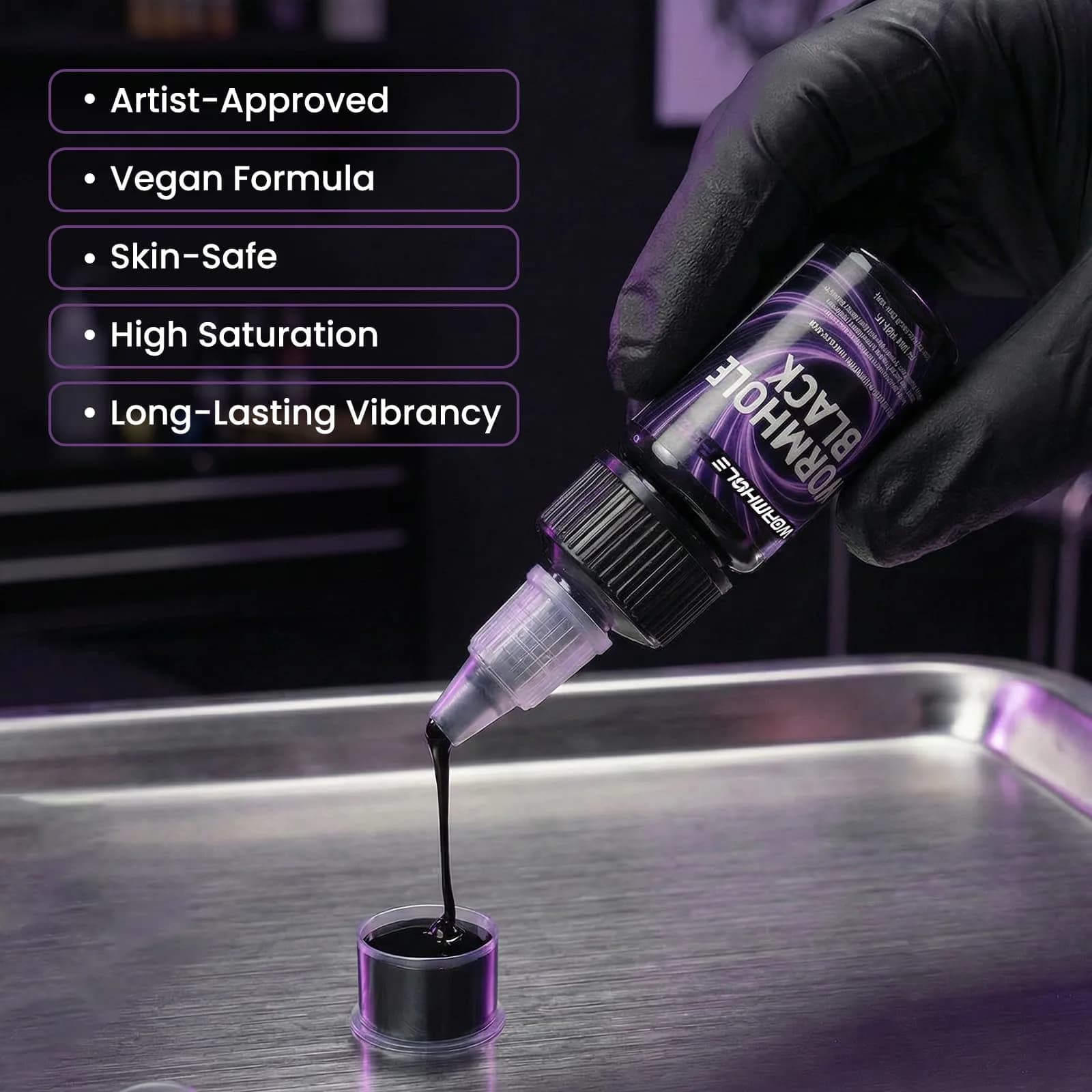 Wormhole Wireless Tattoo Pen Kit WTK0253 | Professional Rotary Tattoo Machine for Eyebrow & Detail Work - view 7