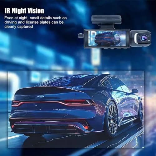 Wagoyo Dashcam Front & Inside | 1080p Night Vision, Loop & Parking Mode, 3.16 Inch IPS Screen thumbnail 4
