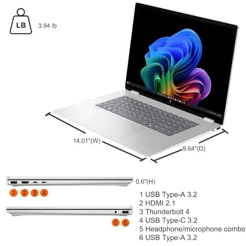 HP OmniBook 7 Flip 16 3k OLED Touch 16" Laptop | 32GB RAM, 1TB SSD, Wi-Fi 7 thumbnail 5
