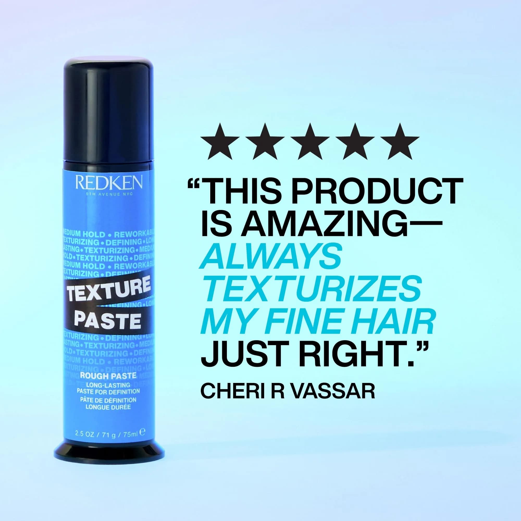 Redken Texture Paste Styling Paste 100ml (3.4 Oz) | Flexible Control for Matte Finish Styles - view 4
