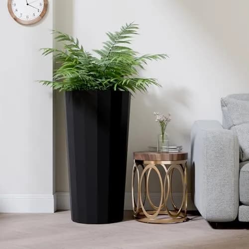 Diyfire Tall Planters for Outdoor Plants | Large 23.6 Inch Conical Flower Pots with Drainage Holes thumbnail 8
