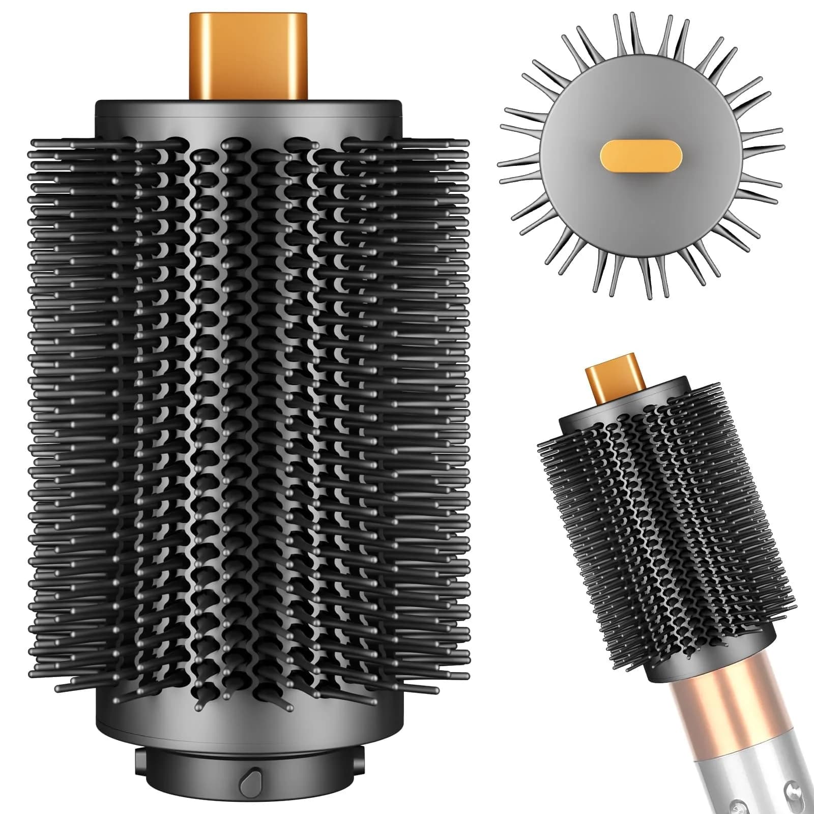 ZEPHBLOW 3-Inch Large Round Brush for Dyson Airwrap Attachments | Flexible Bristles for Volume & Smooth Curling thumbnail 1