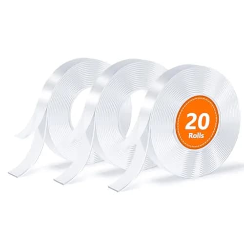SUTOUG Nano Double Sided Tape 3m x 20mm x 1mm Transparent | Holds Up to 1kg Per Smooth Surface thumbnail 1