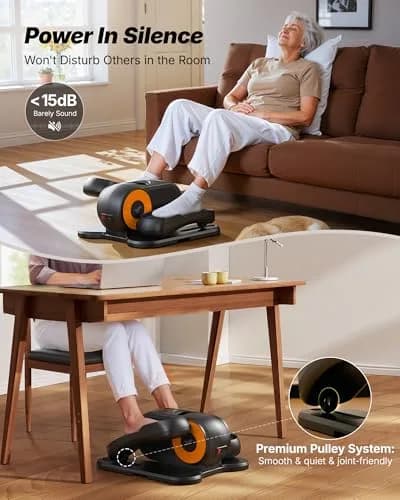 MERACH Under Desk Elliptical | Low-Impact Joint-Friendly Exercise Machine for Seniors & Professionals thumbnail 6
