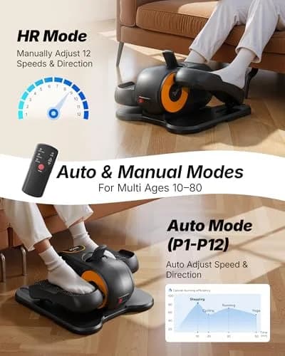 MERACH Under Desk Elliptical | Low-Impact Joint-Friendly Exercise Machine for Seniors & Professionals thumbnail 7