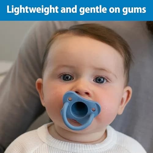 Dr. Brown's HappyPaci Silicone Pacifier 0-6m | Soft, Breathable, Bottle-Nipple Shape thumbnail 3