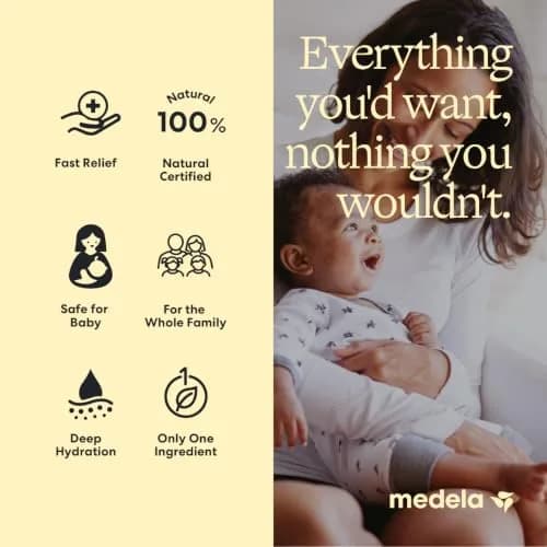 Medela Purelan Lanolin Nipple Cream 74g (2.6 Fl Oz) | Soothes Sore Nipples, Baby Safe, USA Import thumbnail 3