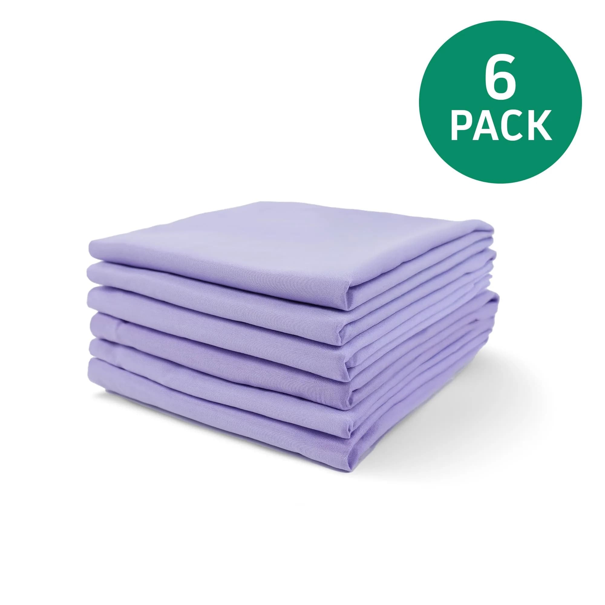 Rollee Pollee Purple Microfiber Fitted Cot Sheets - 23" x 52" - Soft & Durable for Daycare - view 2