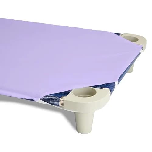 Rollee Pollee Purple Microfiber Cot Sheets 52" x 23" (132cm x 58cm) - 6-Pack | Soft & Durable Daycare Bedding thumbnail 3