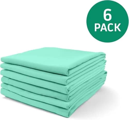 Rollee Pollee Green Microfiber Cot Sheets 52" x 23" (132cm x 58cm) | 6-Pack for Daycare Naptime thumbnail 2
