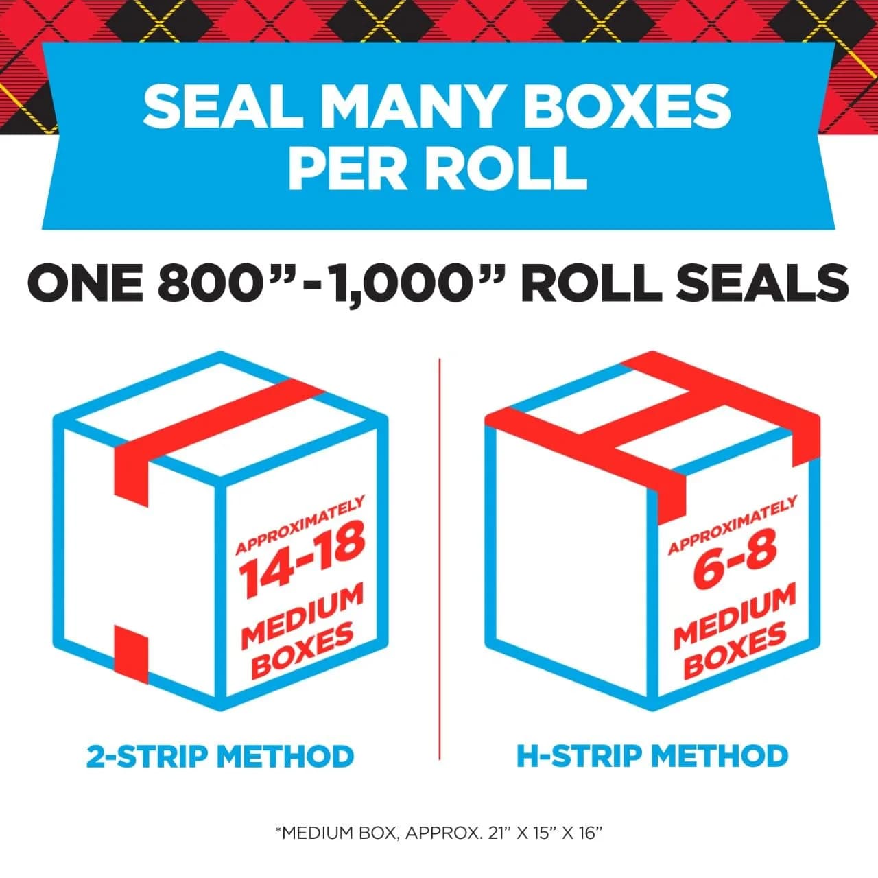 Scotch Heavy Duty Shipping Packaging Tape, Clear, 2 Rolls & 2 Dispensers (2000 Total Inches) | Split-Resistant Industrial Strength - view 3