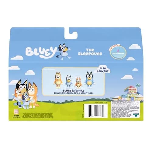Bluey The Sleepover Figure 4-Pack with Flamingo Accessory | Kids Toys Ages 3+ thumbnail 2