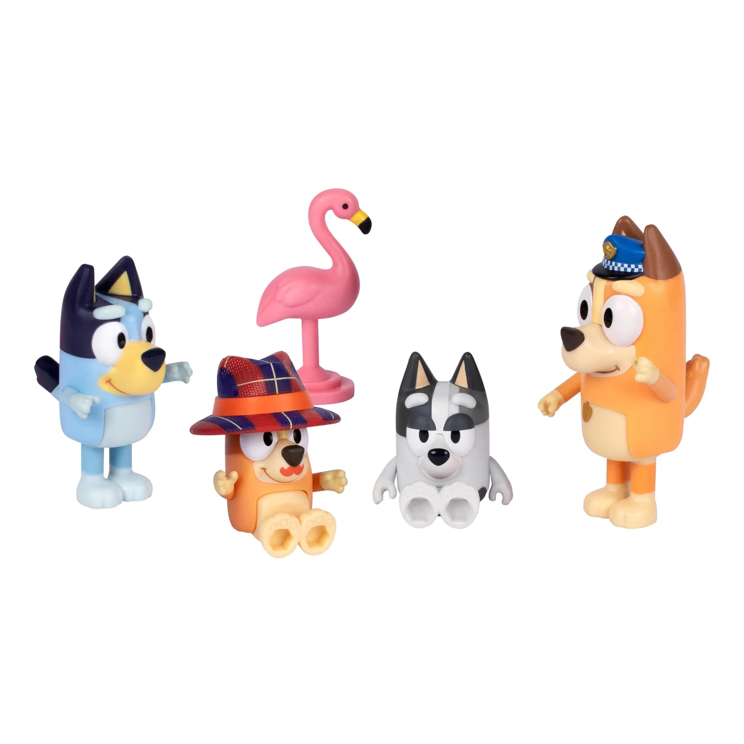 Bluey The Sleepover Figure 4-Pack with Flamingo Accessory | Kids Toys Ages 3+ - view 3